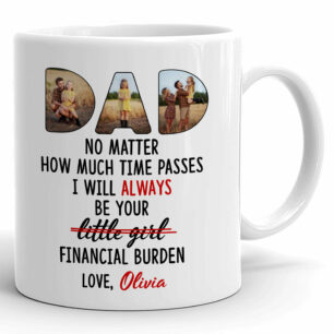 92744-Happy Father's Day From Financial Burden Personalized Image Mug H0