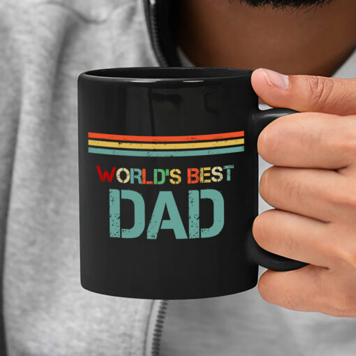 87037-World's Greatest Best Dad Ever Personalized Mug H1