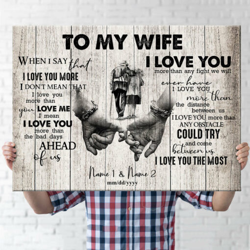 94260-When I Say I Love You More Personalized Canvas H0